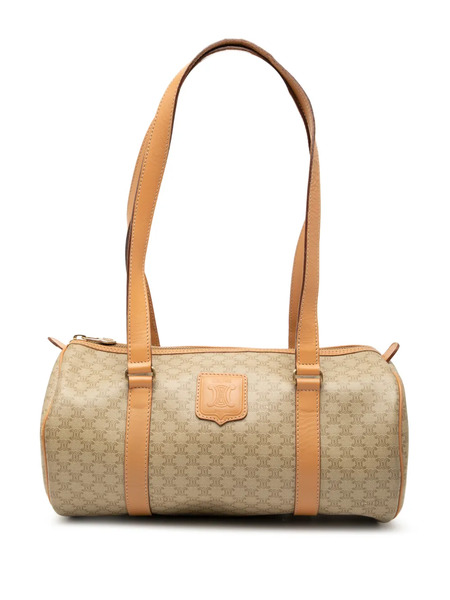  Celine Pre-owned 2014 Macadam Coated Canvas Shoulder Bag - Brown 