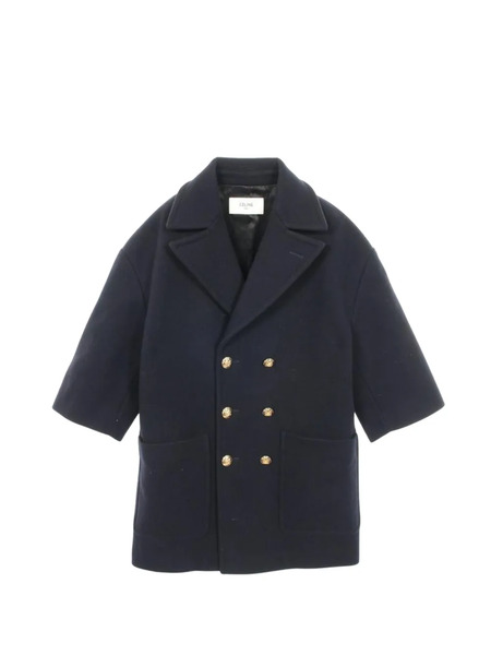  Celine Pre-owned 2010s Double-breasted Wool Coat - Blue 