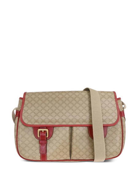  Celine Pre-owned 1990-2000s Macadam-patterned Cross Body Bag - Neutrals 