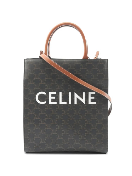 Celine Pre-owned Triomphe Vertical Tote Bag - Black 