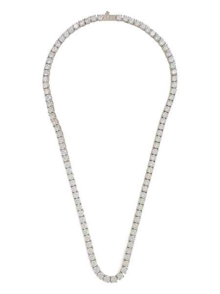  Cernucci Tennis Necklace - Silver 