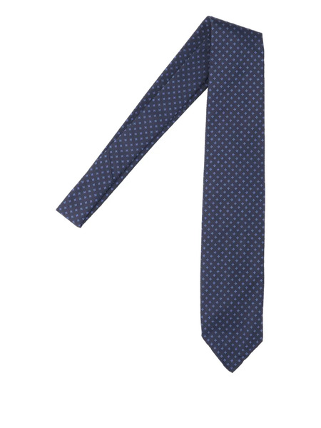  Cesare Attolini Patterned Tie - Blue 
