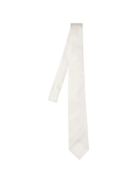  Cesare Attolini Pointed Tie - White 