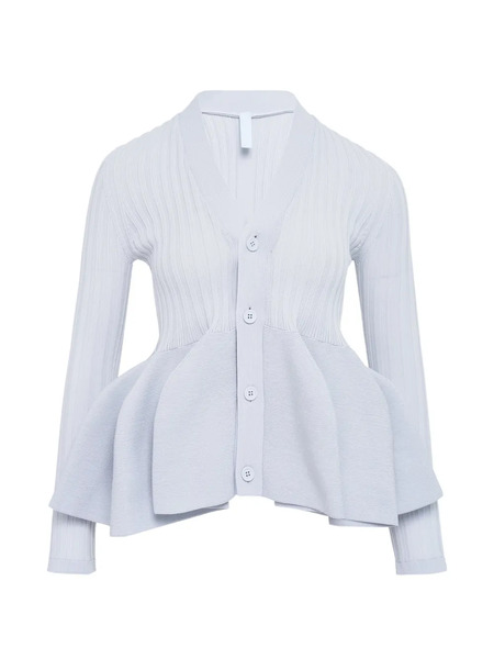  Cfcl Button Ruffled Cardigan - Grey 