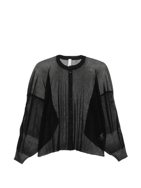  Cfcl Cascade Lucent Buttoned Panelled Top - Black 