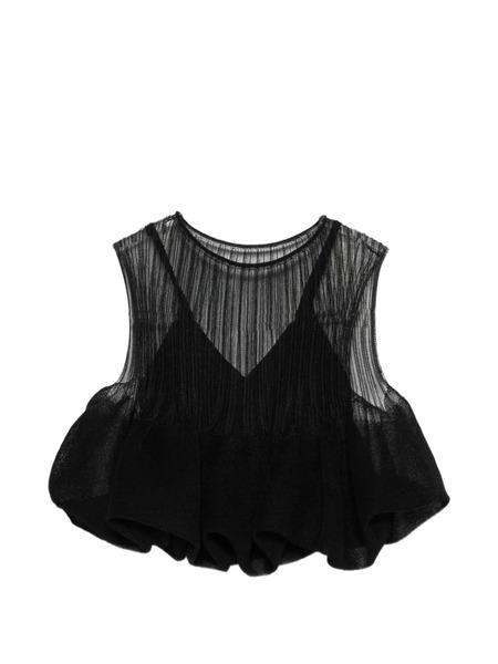  Cfcl Pleated Sleeveless Top - Black 