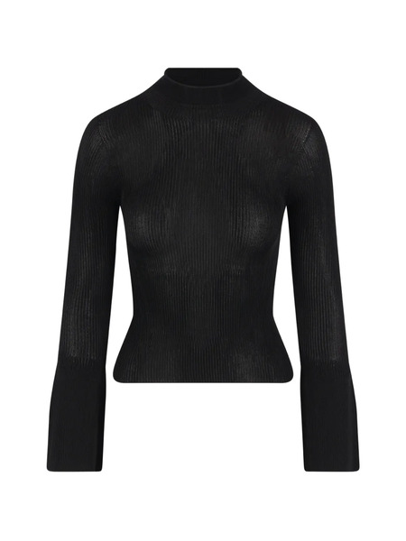  Cfcl Ribbed Mock-neck Sweater - Black 