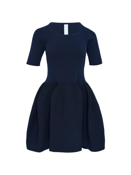  Cfcl Ribbed Short-sleeve Dress - Blue 