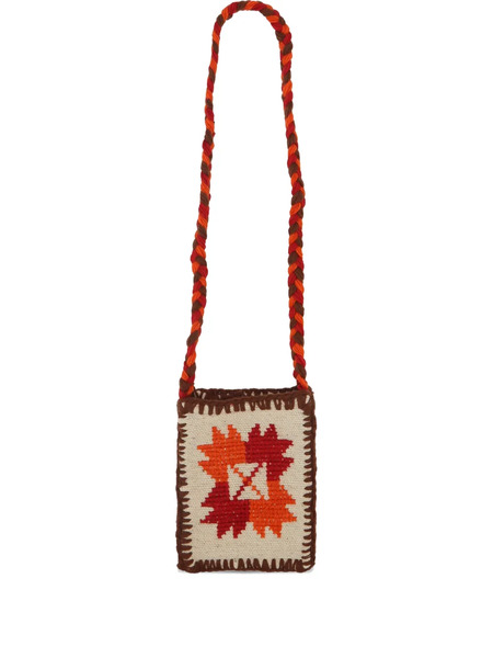  Chamula Embroidered Messenger Bag - Neutrals 