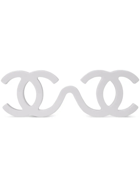  Chanel Pre-owned 1994 Cc Runway Sunglasses - White 