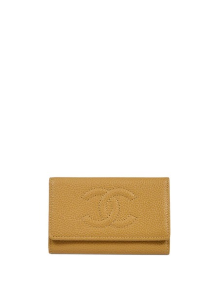  Chanel Pre-owned 2005 Cc Stitch Key Case - Neutrals 