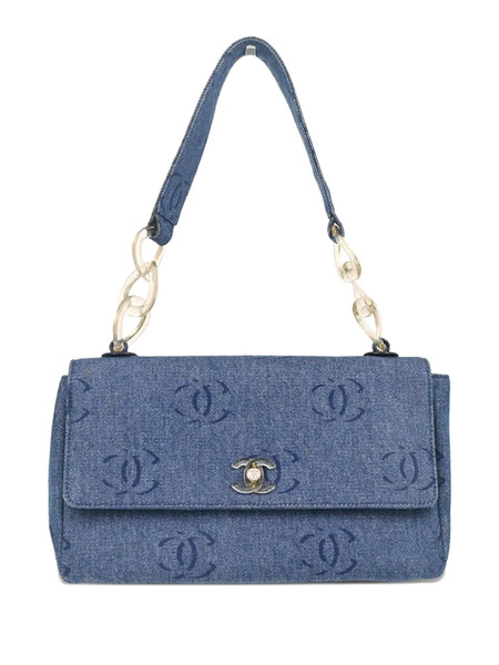  Chanel Pre-owned 2002 Denim Handbag - Blue 