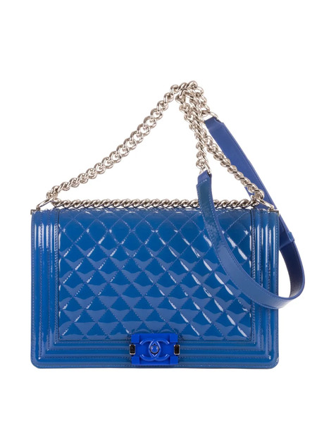  Chanel Pre-owned Large Boy Shoulder Bag - Blue 