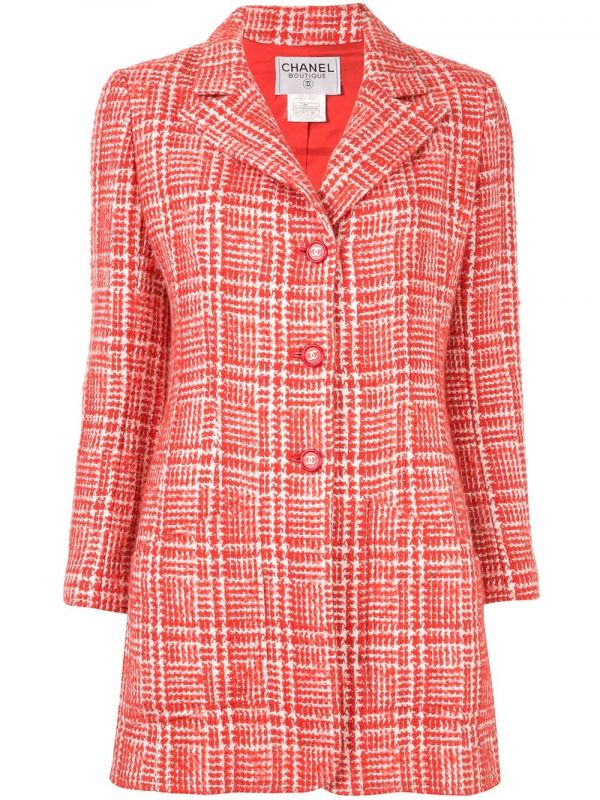  Chanel Pre-owned 1997 Long Sleeve Jacket - Red 