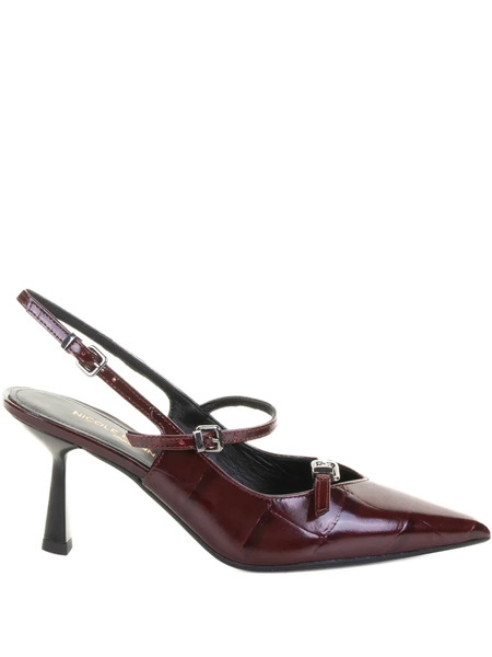  Chantal Buckle Slingback Sandals - Brown 