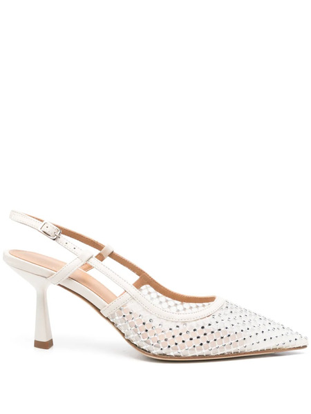 Chantal 70mm Leather Heeled Pumps - Neutrals 