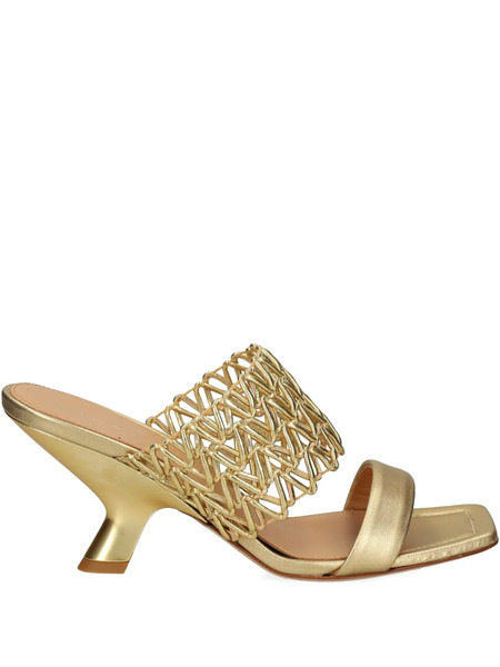  Chantal Square-toe Sandals - Gold 