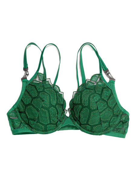  Chantelle Lace Trim Bra - Green 