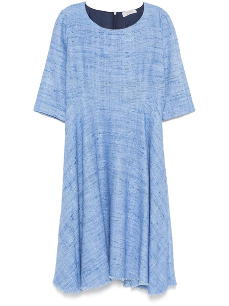  Charlott Flared Midi Dress - Blue 