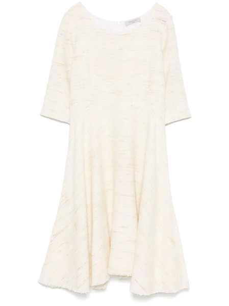  Charlott Flared Midi Dress - Neutrals 