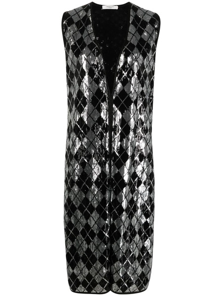  Charlott Sequin-embellished Sleeveless Jacket - Silver 