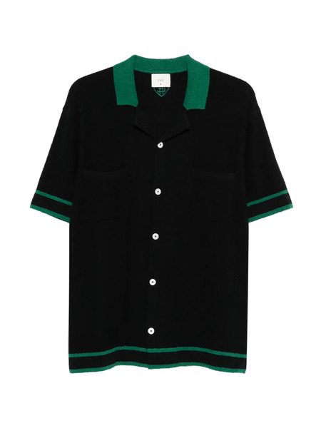  Ché Armando Bouclé Knitted Shirt - Blue 