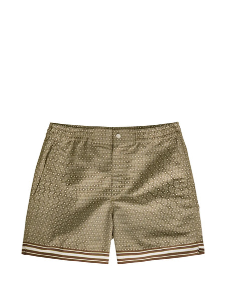  Ché Lucena Patterned Swim Shorts - Brown 