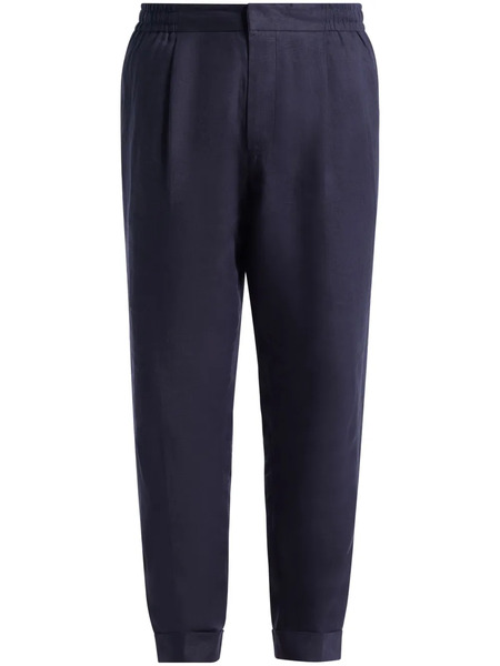  Ché Slim-fit Linen Trousers - Blue 