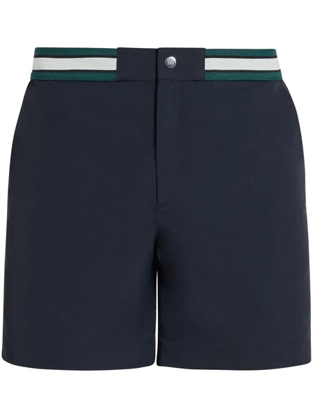  Ché Striped-waistband Deck Shorts - Black 