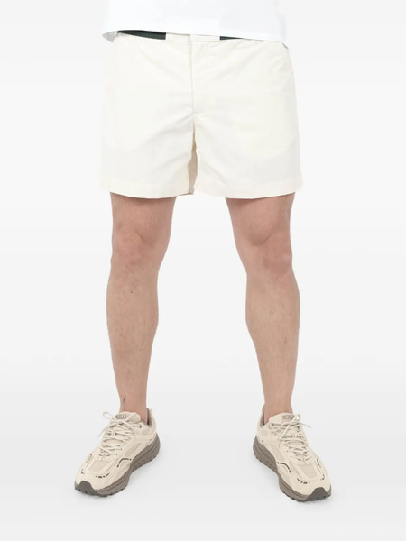  Ché Striped-waistband Shorts - Neutrals 