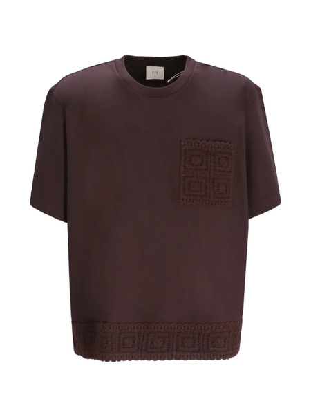  Ché Studios Crochet Pocket T-shirt - Brown 