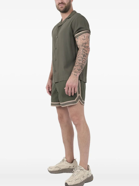  Ché Valbonne Striped Cuff Shirt - Green 