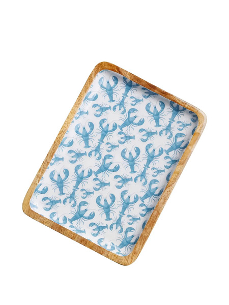  Chehoma Lobster-print Tray - White 
