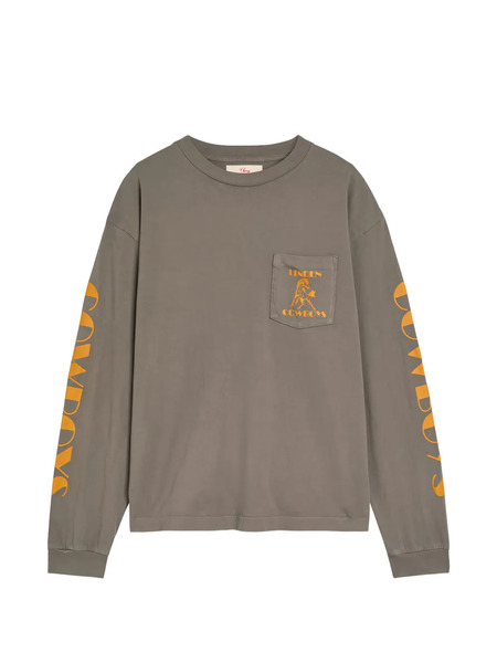  Cherry La Cowboy Printed T-shirt - Grey 