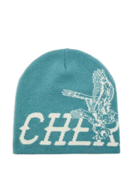  Cherry La Flying Cherry Beanie Hat - Blue 