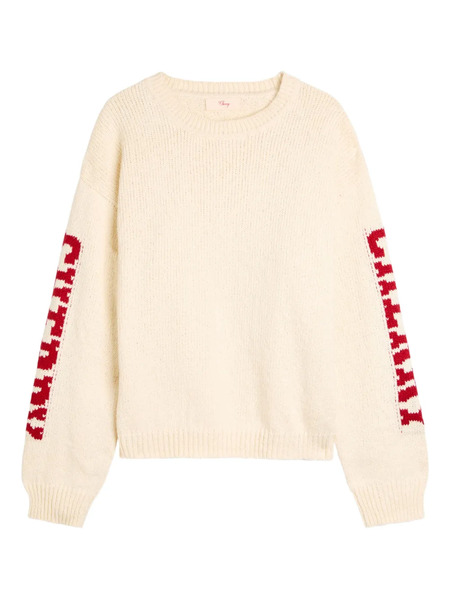  Cherry La Intarsia-knit Sweater - Neutrals 