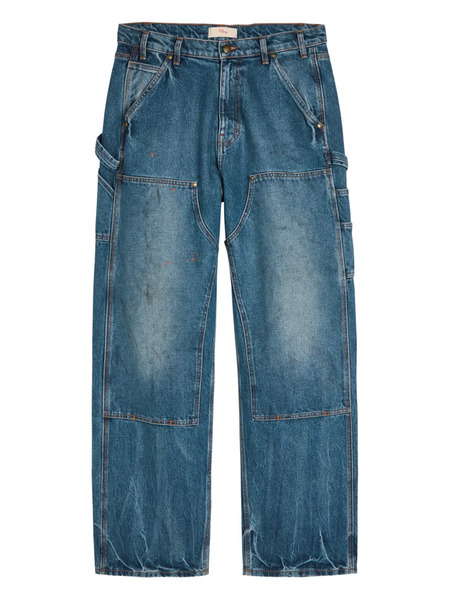  Cherry La Paint-splatter Jeans - Blue 