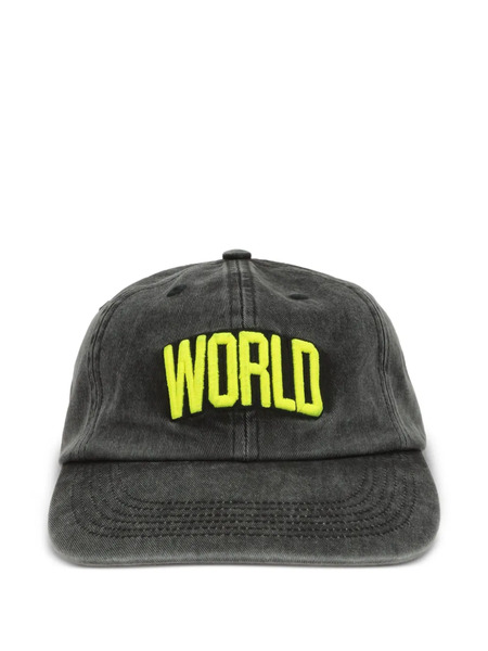  Cherry World Logo-embroidered Cap - Black 