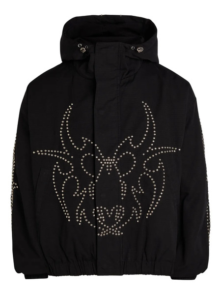  Chew Forever Studded Hooded Jacket - Black 