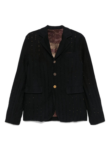  Chiahung Su Distressed Blazer - Black 