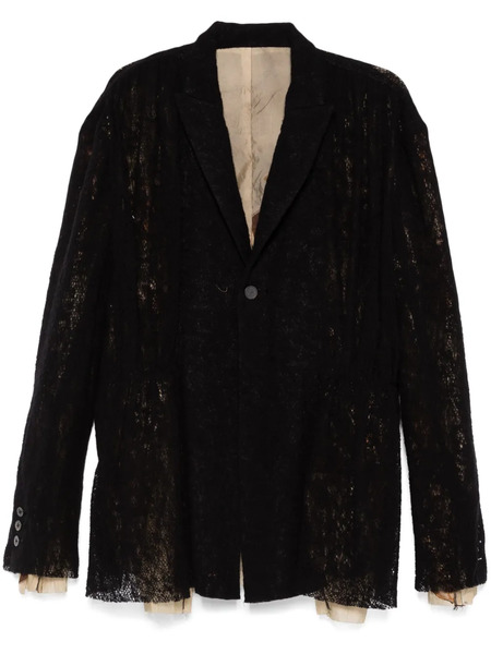  Chiahung Su Patchwork-detail Blazer - Black 