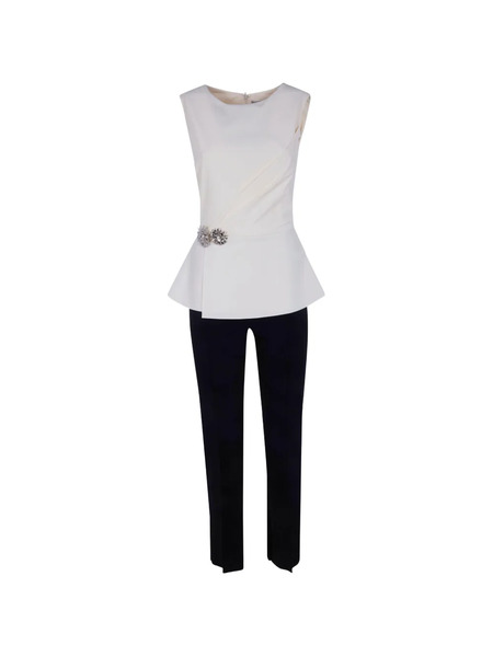  Chiara Boni La Petite Robe Floral-embellished Jumpsuit - Neutrals 