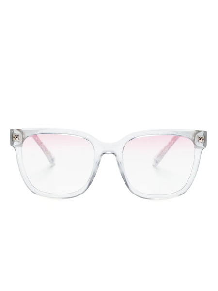  Chiara Ferragni Glitter Square-frame Sunglasses - Silver 