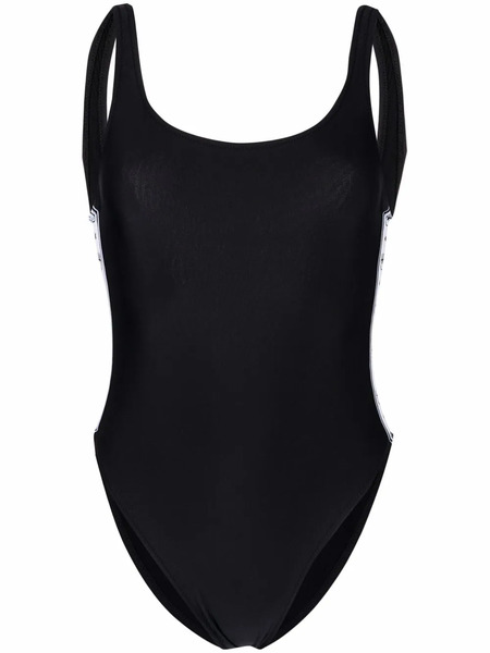  Chiara Ferragni Logo-tape Open-back One-piece - Black 