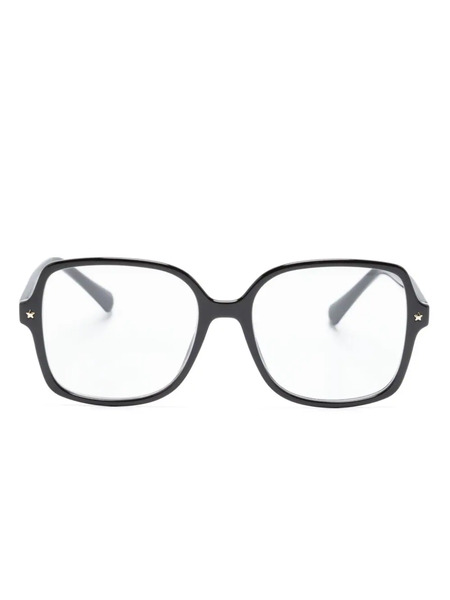  Chiara Ferragni Star-stud Square-frame Glasses - Black 