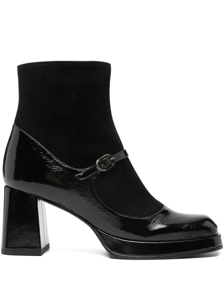  Chie Mihara Kabry Patent-leather Ankle Boots - Black 