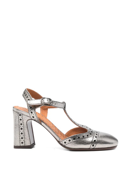  Chie Mihara Mira Perforated Sandals - Silver 