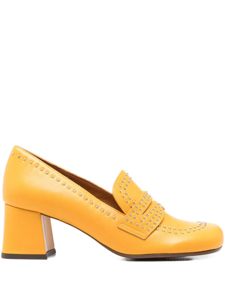  Chie Mihara 60mm Studded Block-heel Pumps - Yellow 
