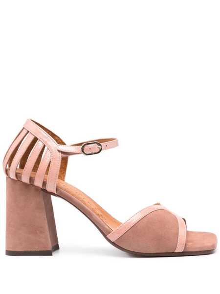  Chie Mihara Pelu 85mm Leather Sandals - Pink 