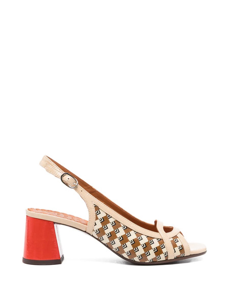  Chie Mihara Runcal Strap Leather Sandals - Neutrals 